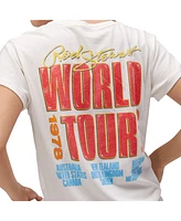 Daydreamer Women's White Rod Stewart 1978/79 World Tour Graphic T-Shirt