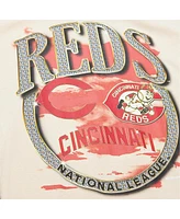 Mitchell & Ness Men's Cream Cincinnati Reds Cooperstown Collection crown Jewels T-Shirt