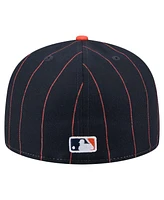 New Era Men's Navy Houston Astros Pinstripe 59FIFTY Hat