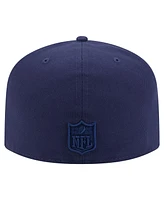New Era Men's Navy Houston Texans Color Pack A-Frame 59FIFTY Fitted Hat