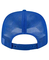 New Era Men's Blue Seattle Sounders Fc Labeled 9SEVENTY Trucker Stretch-Snap Adjustable Hat