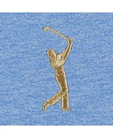Peter Millar Women's Light Blue The Players Melange Raglan Perth Quarter-Zip Top