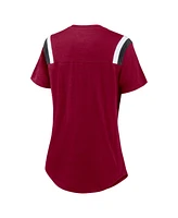 Nike Women's Heather Red Washington Commanders Historic Slub Fashion T-Shirt