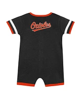 Outerstuff Baby Boys and Girls 2-Piece Black Baltimore Orioles Double Hit Coverall Set