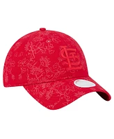 New Era Women's Red St. Louis Cardinals Tonal Floral 9TWENTY Adjustable Hat