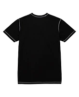 Mitchell & Ness Men's Black Los Angeles Lakers Hardwood Classics Contrast 2K Graphic T-Shirt