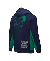 Mitchell & Ness Men's Navy Dallas Mavericks Hardwood Classics Team Origins Fleece Pullover Hoodie