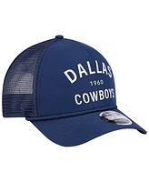 New Era Men's Navy Dallas Cowboys Active Minimalist M-Crown A-Frame 9FORTY Adjustable Hat