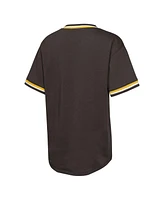 Outerstuff Big Boys and Girls Brown San Diego Padres Relief Pitcher V-Neck T-Shirt