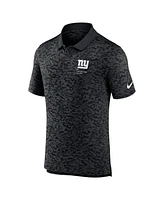 Nike Men's Black New York Giants Pique Fashion Performance Polo Shirt