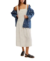 Free People Women's Primavera Cotton Eyelet Midi Dress