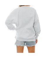 Gameday Couture Women's Gray Tennessee Volunteers Baseball Premium Fleece Drop Pullover Sweatshirt
