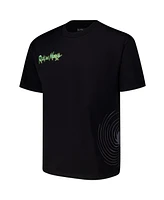 Freeze Max Men's Black Rick And Morty Art Science Loose Fit T-Shirt