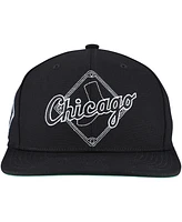 Mitchell & Ness Men's Black Chicago White Sox Double Up Snapback Hat