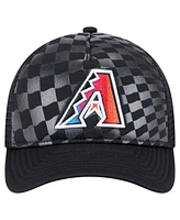 New Era Men's Black Arizona Diamondbacks Gradient 9FORTY A-Frame M-Crown Trucker Adjustable Hat