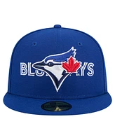 New Era Men's Royal Toronto Blue Jays Overlap 59FIFTY Hat