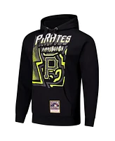 Mitchell & Ness Men's Black Pittsburgh Pirates Sidewalk Sketch Pullover Hoodie