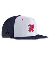 Nike Men's Navy Ole Miss Rebels On-Field True Performance Baseball Fitted Hat