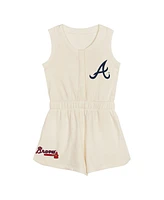 Outerstuff Toddler Cream Atlanta Braves Power Tank Romper