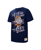 Mitchell & Ness Men's and Women's Navy 2000 Nba All-Star Game Distressed Hardwood Classics Throwback T-Shirt