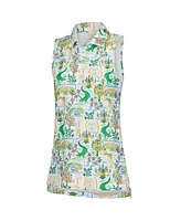 Smith & Quinn Women's White The Players Sawgrass Clubhouse Alice Sleeveless Polo Shirt