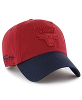 '47 Brand Men's x Tommy Hilfiger Red/Navy Chicago Bulls Courtside Cleanup Adjustable Hat