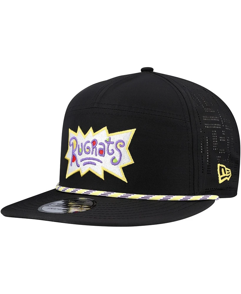 New Era Men's Black Rugrats Rope Trucker 9FIFTY Snapback Hat