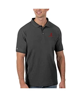 Antigua Men's Anthracite Alabama Crimson Tide Legacy Pique Polo Shirt