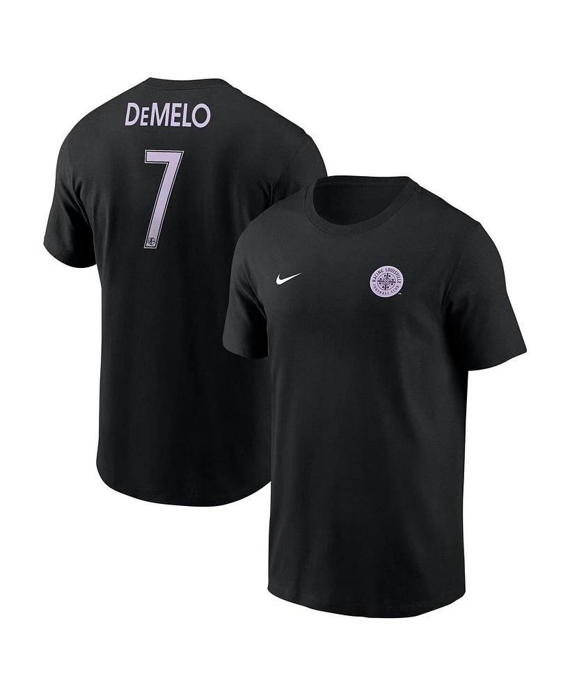 Nike Men's Savannah DeMelo Black Racing Louisville Fc Core Crew Neck T-Shirt