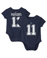 Nike Baby Boys and Girls Micah Parsons Navy Dallas Cowboys Player Name Number Bodysuit
