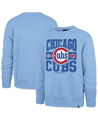 '47 Brand Men's Light Blue Chicago Cubs Letters Headline Pullover Sweatshirt