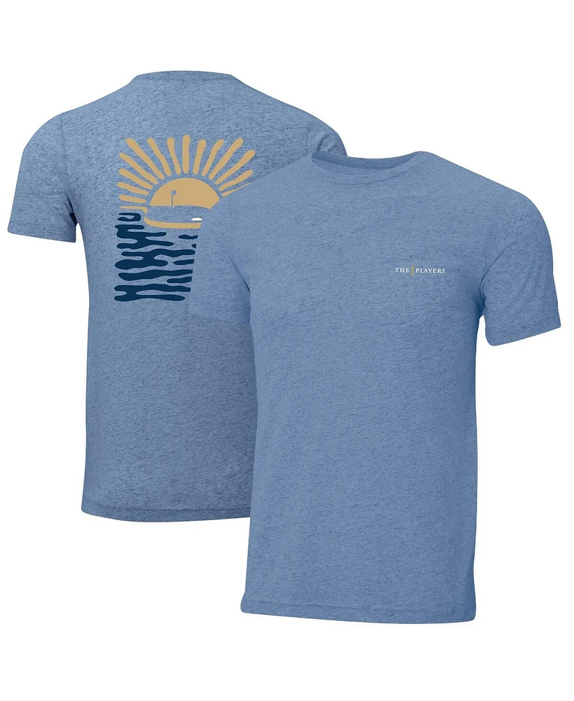 Ahead Men's Heather Blue The Players Island Instant Classic Tri-Blend T-Shirt
