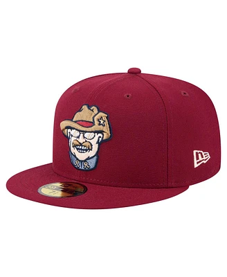 New Era Men's Burgundy Frisco RoughRiders Authentic Collection 59FIFTY Hat