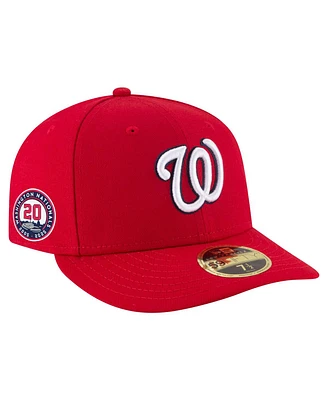 New Era Men's Red Washington Nationals 20th Anniversary Low Profile 59FIFTY Hat