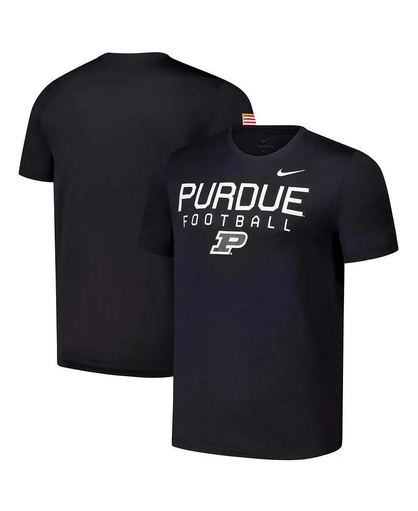 Nike Men's Black Purdue Boilermakers 2024 Military Appreciation Legend Performance T-Shirt