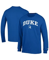 Champion Men's Royal Duke Blue Devils Arch Over Logo Long Sleeve T-Shirt