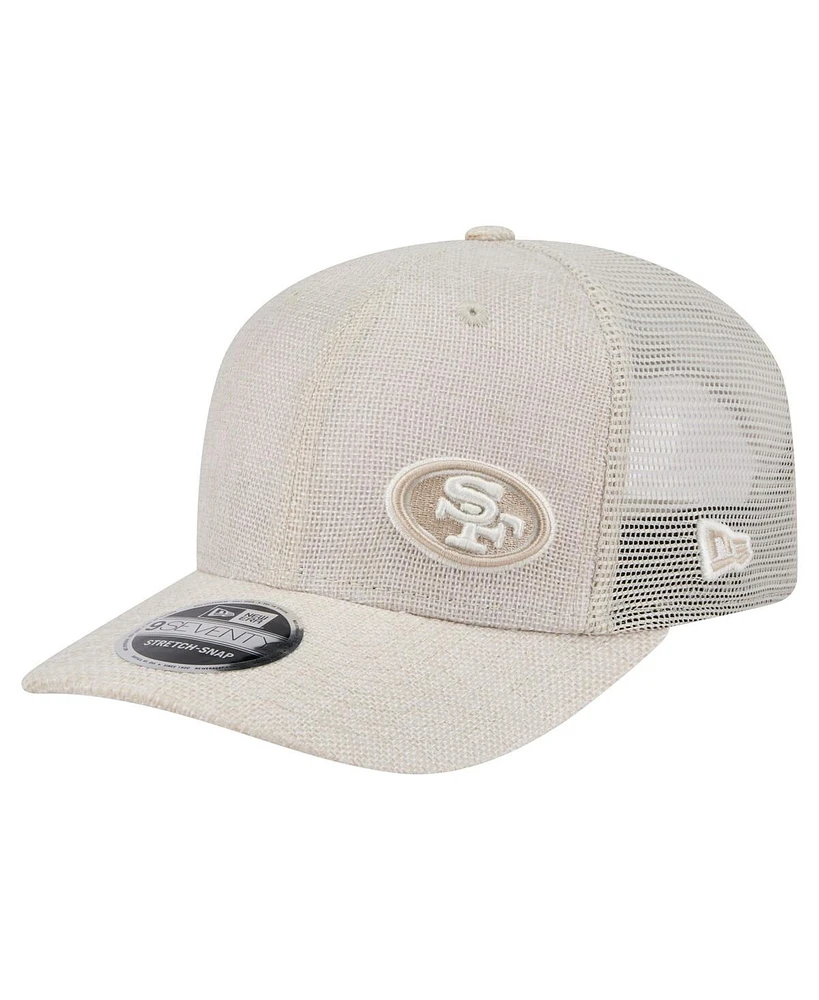 New Era Men's Natural San Francisco 49ers Flawless 9SEVENTY Stretch-Snap Hat