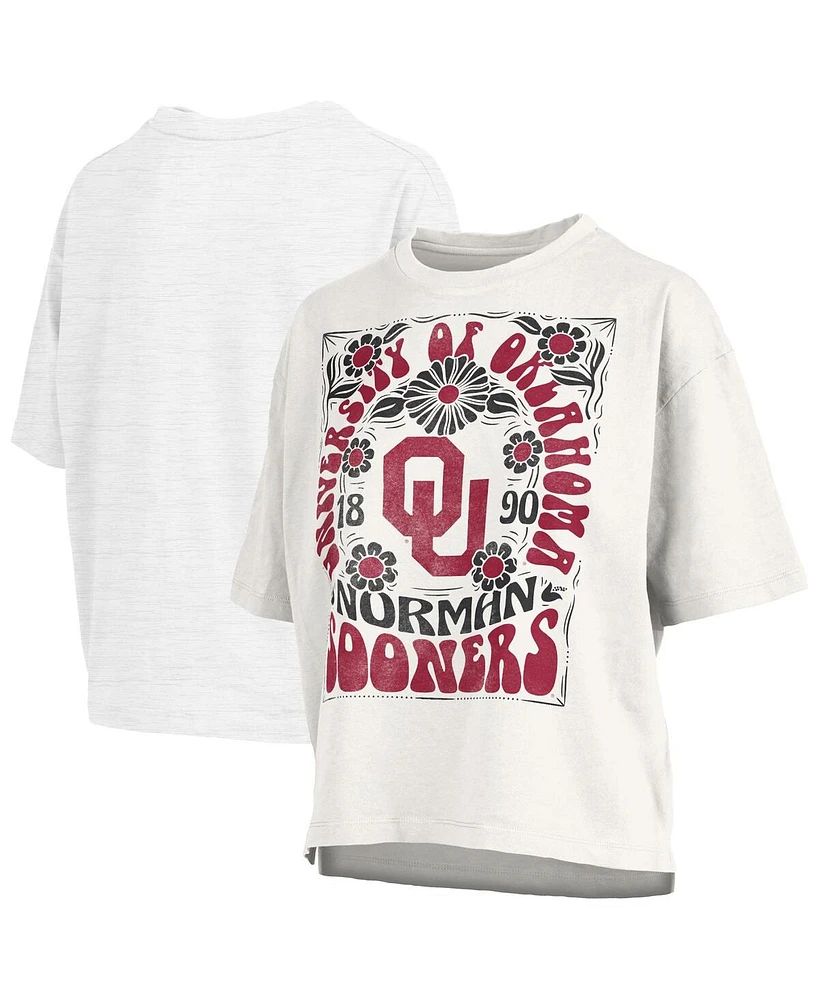 Pressbox Women's White Oklahoma Sooners Harmony Oversized T-Shirt