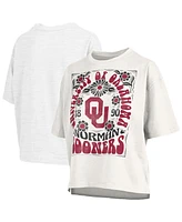 Pressbox Women's White Oklahoma Sooners Harmony Oversized T-Shirt