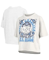 Pressbox Women's White North Carolina Tar Heels Harmony Oversized T-Shirt