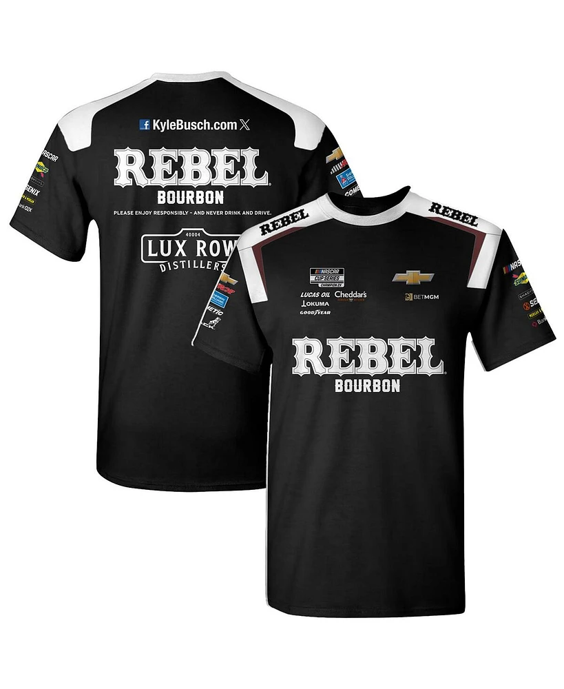 Richard Childress Racing Team Collection Men's Black Kyle Busch Rebel Bourbon Uniform T-Shirt