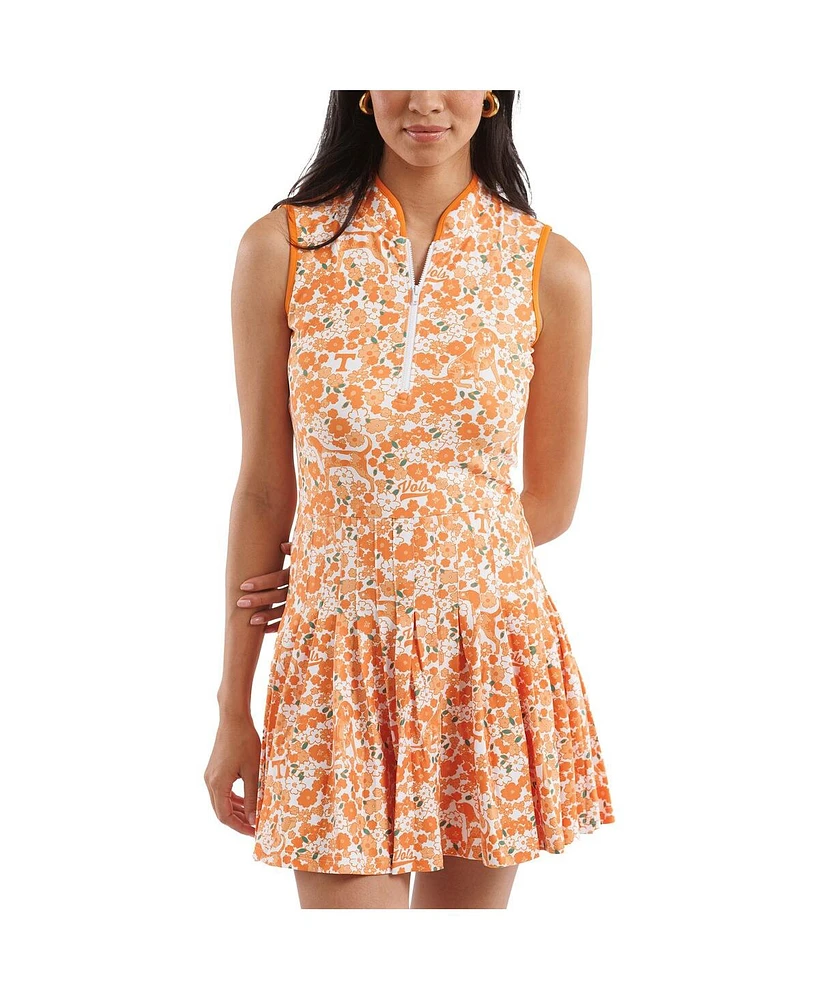 Smith & Quinn Women's Tennessee Orange/White Volunteers Tailgate Collection Mackenzie Pleated Dress