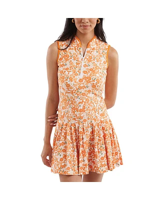 Smith & Quinn Women's Tennessee Orange/White Volunteers Tailgate Collection Mackenzie Pleated Dress