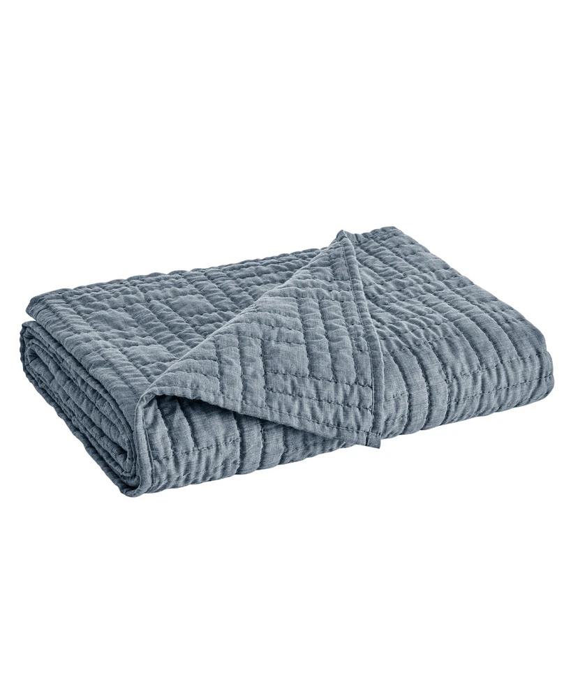 Levtex Melange Stitch Reversible Quilted Throw, 50" x 60"