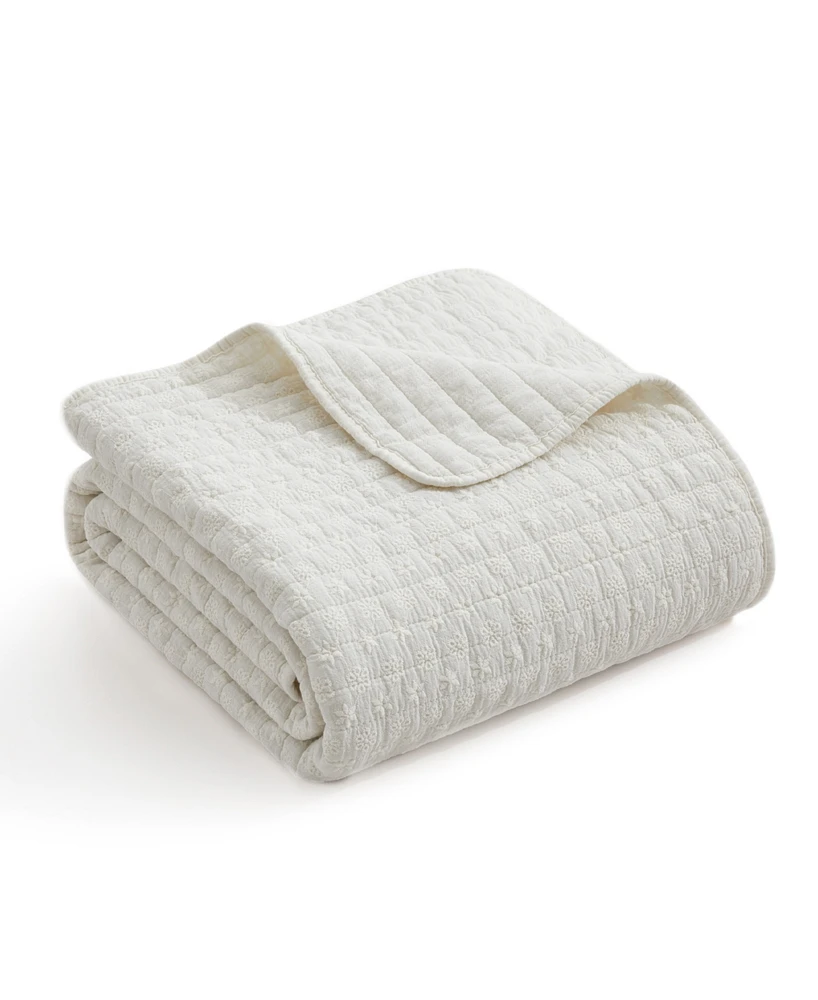 Levtex Eyelet Reversible Quilted Throw, 50" x 60"