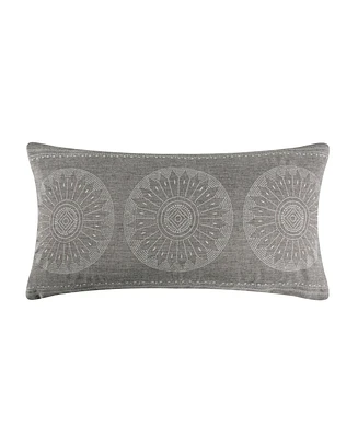 Levtex Loden Embroidered Decorative Pillow, 12" x 24"