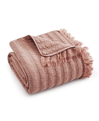 Levtex Wilhemina Stone Washed Quilted Throw, 50" x 60"