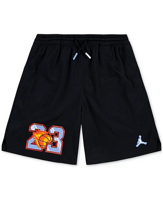 Jordan Big Boys Customized Air Flame Mesh Shorts