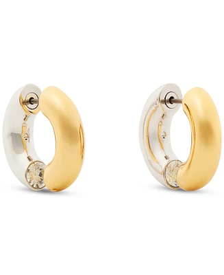 kate spade new york Small Crystal Hoop Earrings, 0.65"