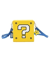 Super Mario Bros Question Mark Block 6.5" Novelty Crossbody Bag